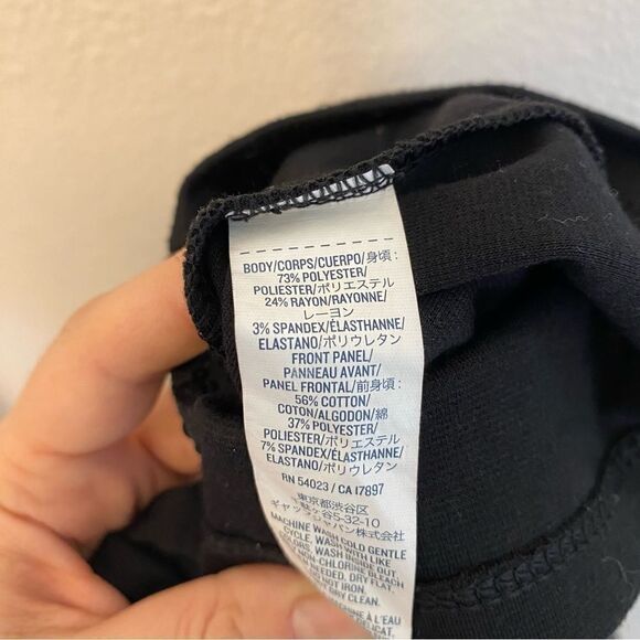 Old Navy black sleeveless crew cotton blend sequin front formal shift dress -L - Picture 7 of 7